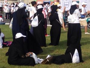 There's just something refreshing about women who pair abayas with baseball caps