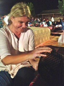 Gotta love a girl who brings a wine purse into the desert